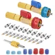 WADEO R134A Valve Core Quick 3 Remover + 28 Accessories, Yellow 