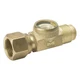 MUELLER  Sight Glass, 1/2 in, Flare, Brass 809GZ6