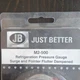 JB Industries M2-500 Mechanical Pressure Gauge PSI for R-502 R-22 R-12