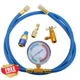 Aupoko R134A Recharge Hose Kit w/Gauge 59" Can Tap Adapter