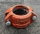 Gruvlok Fig 7005 4" Roughneck Coupling Plain End Style Orange Heavy Duty