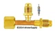 (2-PACK) 1/4" F. Flare Tee Connector x 1/4" M. x 1/4" M. C&D Valve CD9601