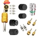 Downhill 16 PCS Air Condition Valve Core Kit, R134A A/C Ducts Pressure Black 