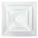 American Louver Str-C-10W 10 In Square 3 Cone Diffuser, White