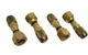 Lot of 4 JB Industries A31734 1/4" Access Valve with Flare Nut
