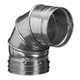 HART & COOLEY 3REA90 Vent Elbow 3.5" G-90 Steel 90&not;&infin; Temp 550&not;&infin;F Type B