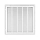 25 x 20 Stamped Face Filter Grille, 1 Housing, White - Shoemaker FG1-25X20