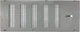 RazAir&trade; Foundation Vent with Damper and Screen - 16"x 6.5" Weatherproof an