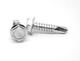 #10-16 x 1 1/4 Self Drilling Screw Hex Washer Head #3 Point Stainless Steel 410