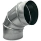 6" Adjustable Duct Elbow 90Deg HVAC Galvanized Sheet Metal 28-Gauge Connector
