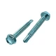 #10-16 X 1-1/2" Hex Washer Head Self Drilling Zinc Screws #3 Point 3000/Cs.