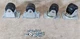 APC ACRD100 Computer Room Air Conditioner Replacement Part Castor Wheels w/ Nuts