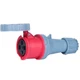Industrial Activity Socket 125A Waterproof IP67 Four Pin Connector, 380-415V