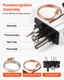 Gas Pilot Assembly Kit for Natural Gas Ignition - Compatible with Lennox, Superi