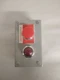 Hoffman E2PB Enclosure W/ Emergency Stop Switch Red  Light. Preowned