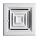 GRAINGER APPROVED 4MJJ7 Diffuser,4-Way,Duct Size 10" 4MJJ7