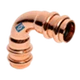 Mueller RP02734 ACR Press Copper 90 Elbow, 1.08 x 7/8 OD (P x P) Long Radius