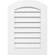 12"W x 28"H Arch Top Surface Mount PVC Gable Vent: Functional, w/ 3-1/2"W x 1...