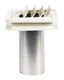 Builders Edge 140037079117 White 12 sq. in. Coverage Copolymer Exhaust Vent 4in.