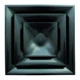 American Louver STRC12BK 12 in Black Celing Diffuser