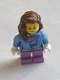 LEGO Medium Blue Jacket with Light Purple Scarf Ref hol059 Set 60099-20