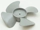 Supco Plastic Fan 4 Blade, 5 1/2" Diameter, 3/16" Shaft, AP4502802, FB550