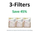 Filtrete-Basic Air-Filter Pleated Furnace Replacement Pad Dust Pack Lot 3M 6 15
