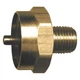 JR Products Brass LP Gas Adapter 1"-20 Female Thread to 1/4" Male Thread