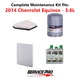 2014 Chevrolet Equinox 3.6L Complete Air, Oil & Cabin Filter Kit (5W-30)